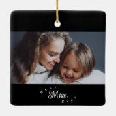 Beste Mutter Aller Zeiten Modern Einfach Keramikornament (Rückseite)