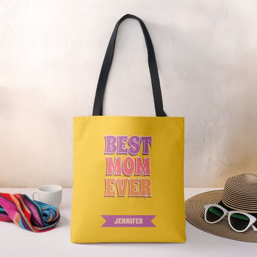 Beste Mutter Aller Zeiten Retro Farbige Funky Indi Tasche