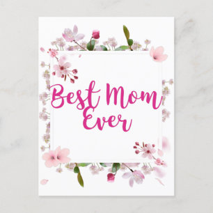 Beste Mutter Aller Zeiten Rosa Blumen Muttertag Postkarte