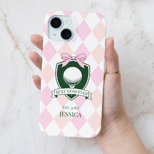 Beste Mutter Aller Zeiten Rosa Moderne Golferin Mu Case-Mate iPhone Hülle
