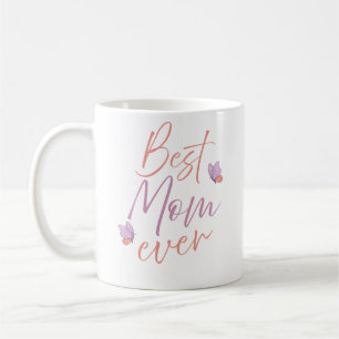 Beste-Mutter-aller-Zeiten-Schmetterling-Script-Kun Kaffeetasse