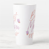 Beste-Mutter-aller-Zeiten-Schmetterling-Script-Kun Milchtasse (Vorderseite)
