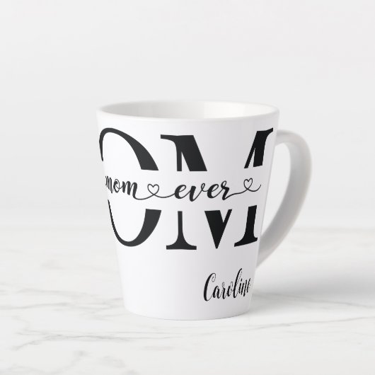 Beste Mutter aller Zeiten, schwarze Mutter Milchtasse (Rechte Ecke)