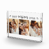 Beste-Mutter-aller-Zeiten-Skript-Geschenk für Mutt Fotoblock (Rechts)