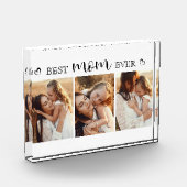 Beste-Mutter-aller-Zeiten-Skript-Geschenk für Mutt Fotoblock (Links)