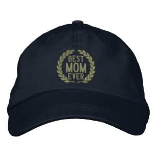 Beste Mutter Aller Zeiten SuperMom Lorbeer- Sticke Bestickte Kappe
