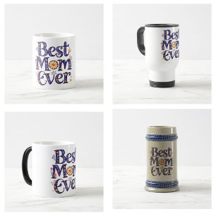 Beste Mutter Aller Zeiten Süße Blumen Muttertag Kaffeetasse