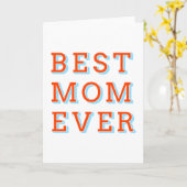 Beste Mutter aller Zeiten, Textdesign für den Mutt Karte (Gelbe Blume)