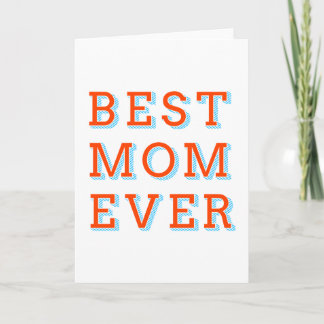 Beste Mutter aller Zeiten, Textdesign für den Mutt Karte