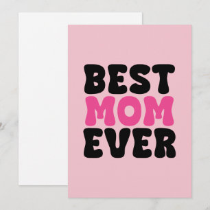 Beste Mutter aller Zeiten Typografie Feiertagskarte