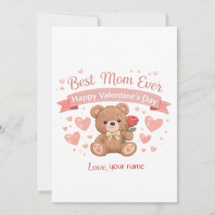 Beste Mutter Aller Zeiten Valentinstag-Herzen-Gruß Feiertagskarte