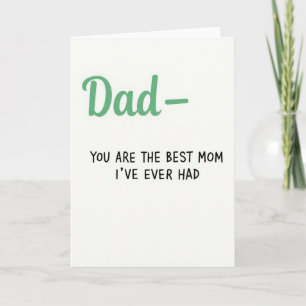 Beste Mutter Aller Zeiten Vater Grußkarte Karte