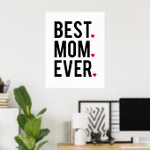 Beste Mutter aller Zeiten, Wortart, Textdesign, ro Poster (Heimbüro)