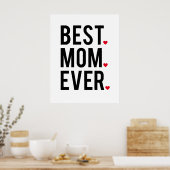 Beste Mutter aller Zeiten, Wortart, Textdesign, ro Poster (Küche)