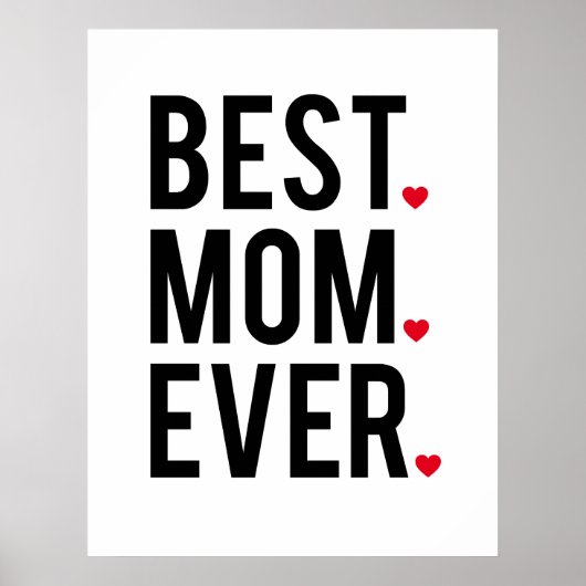 Beste Mutter aller Zeiten, Wortart, Textdesign, ro Poster (Vorne)