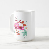 Beste Mutter, alles Gute zum Muttertag Kaffeetasse (Vorderseite Links)