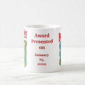 Beste Mutter Auszeichnung - Vorgestellt am Kaffeetasse (Mittel)