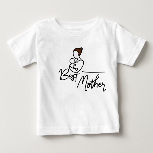 Beste Mutter Baby T-shirt (Vorderseite)