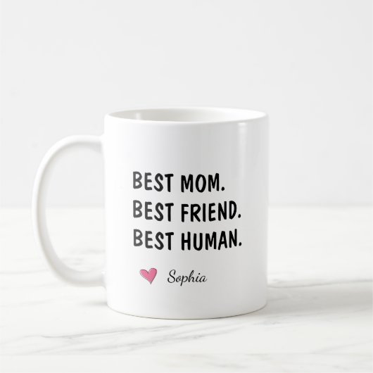 Beste Mutter, beste Freundin, bester Mensch zum Ge Kaffeetasse (Links)