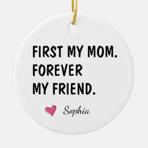 Beste Mutter, beste Freundin, bester Mensch zum Mu Keramik Ornament
