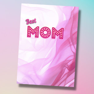 Beste Mutter beste Mutter überhaupt pink modern ch Karte