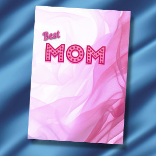 Beste Mutter beste Mutter überhaupt pink modern ch Karte