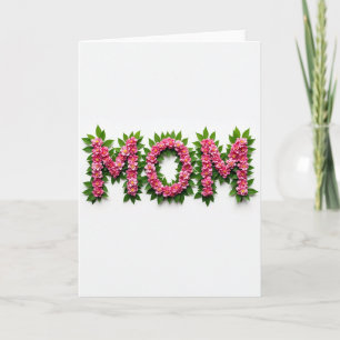 Beste-Mutter-Blumen-Letter-Karte Karte