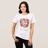 Beste-Mutter-Blumengeschenk - Individuelles Mutter Tri-Blend Shirt (Vorderseite voll)