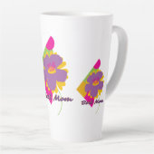 Beste Mutter Buntes Trenddesign Milchtasse (Rechte Ecke)