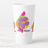 Beste Mutter Buntes Trenddesign Milchtasse (Vorderseite)
