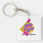 Beste Mutter Buntes Trenddesign Schlüsselanhänger (Vorderseite)