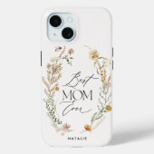 Beste Mutter creme elegante Wildblume Case-Mate iPhone Hülle (Rückseite)