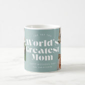 Beste Mutter der Welt 6 Foto-Collage Kaffeetasse (Mittel)