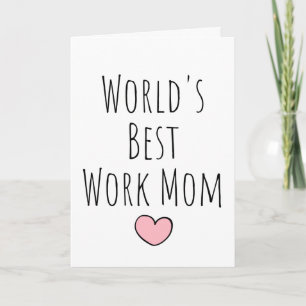 Beste Mutter der Welt bei der Arbeit Karte