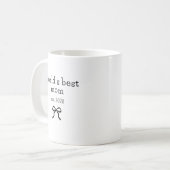 Beste Mutter der Welt | Benutzerdefinierte moderne Kaffeetasse (Vorderseite Links)