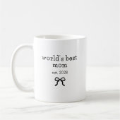 Beste Mutter der Welt | Benutzerdefinierte moderne Kaffeetasse (Links)