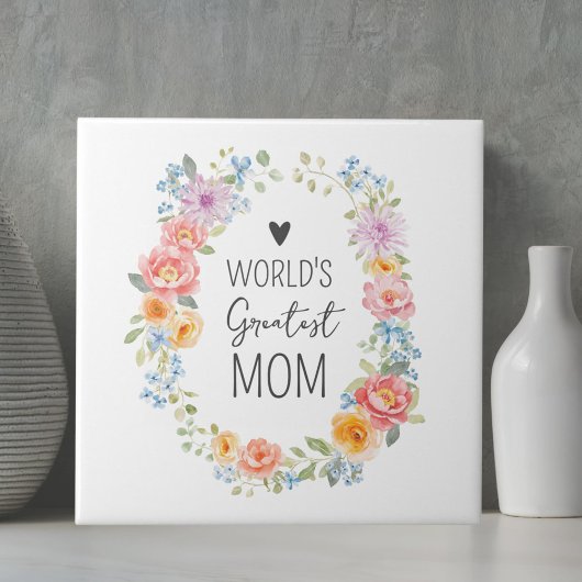 Beste Mutter der Welt Benutzerdefiniertes Zitat Fa Fliese
