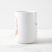 Beste Mutter der Welt Benutzerdefiniertes Zitat Fa Kaffeetasse (Mittel)