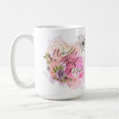 Beste Mutter der Welt Blumen-Geschenk zum Mutterta Kaffeetasse (Links)
