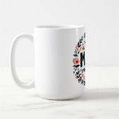 Beste Mutter der Welt - Blumenkranz Kaffeetasse (Links)