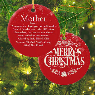 Beste Mutter der Welt Definition Keramik Ornament