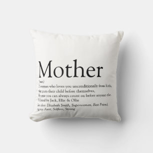 Beste Mutter der Welt Definition Kissen