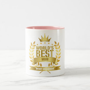 Beste Mutter der Welt Gold Zweifarbige Tasse