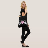 Beste Mutter der Welt Herz Schrift Custom Cute Tasche (Am Model)