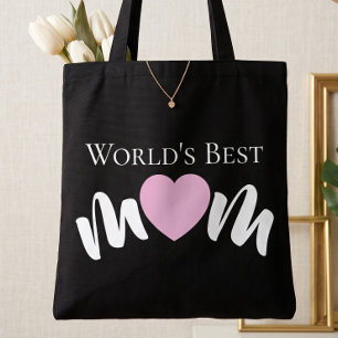 Beste Mutter der Welt Herz Schrift Custom Cute  Tasche