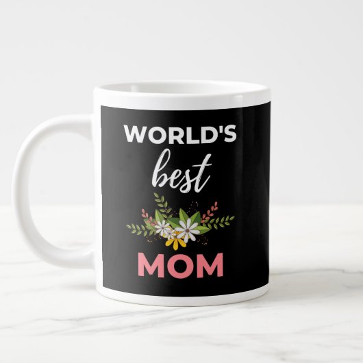 Beste Mutter der Welt Jumbo-Tasse (Links)