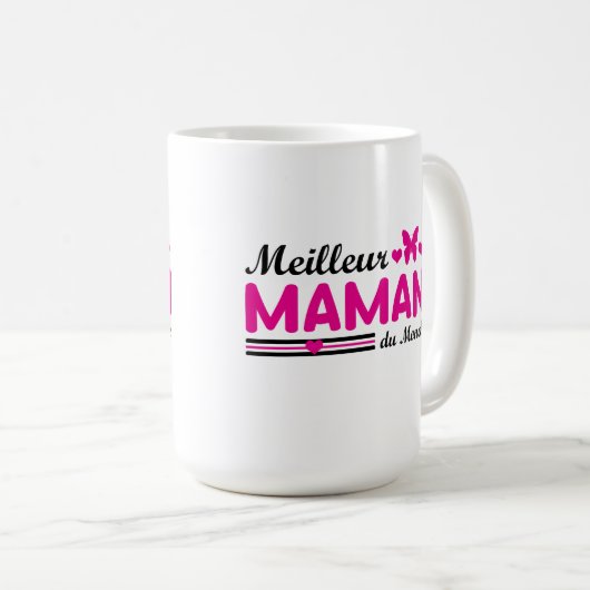 Beste Mutter der Welt Kaffeetasse (VorderseiteRechts)