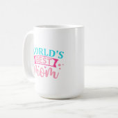 Beste Mutter der Welt Kaffeetasse (Vorderseite Links)