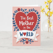 Beste Mutter der Welt Karte (Gelbe Blume)