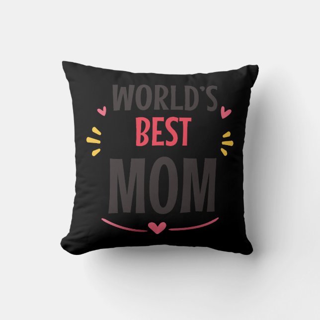Beste Mutter der Welt  Kissen (Vorderseite)